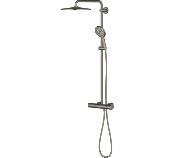 Душевая система с термостатом GROHE Rainshower SmartActive 310, темный графит матовый, 26836AL0