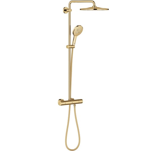Душевая система с термостатом GROHE Rainshower SmartActive 310, холодный рассвет глянец, 26836GL0
