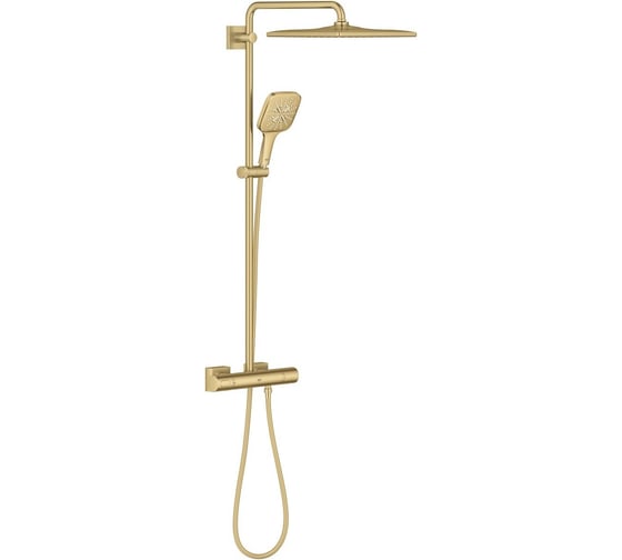 Душевая система с термостатом GROHE Rainshower SmartActive 310, холодный рассвет матовый, 26837GN0