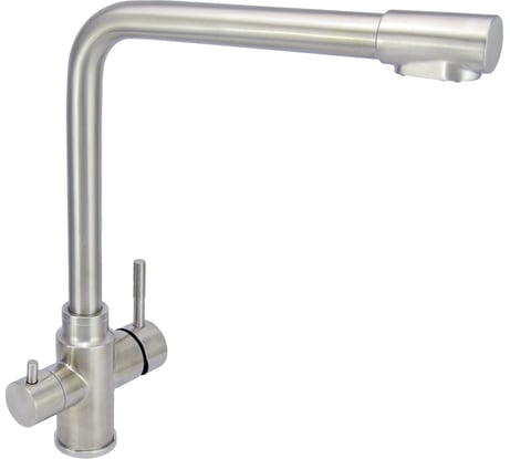 Смеситель для мойки Juguni из нержавеющей стали, одноручный Luxe с литым изливом, 35 керамический картридж 0402.455