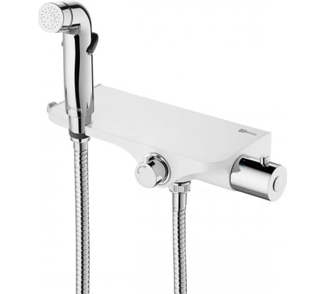 Смеситель Lemark Solo термостатический с гигиеническим душем, настенный LM7169CW