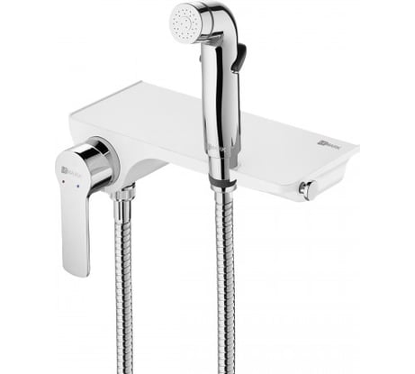 Смеситель Lemark Solo с гигиеническим душем, настенный LM7168CW