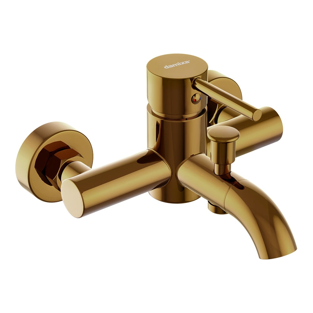 Смеситель для ванной и душа Damixa Scandinavian Pure золото 361000600 ...