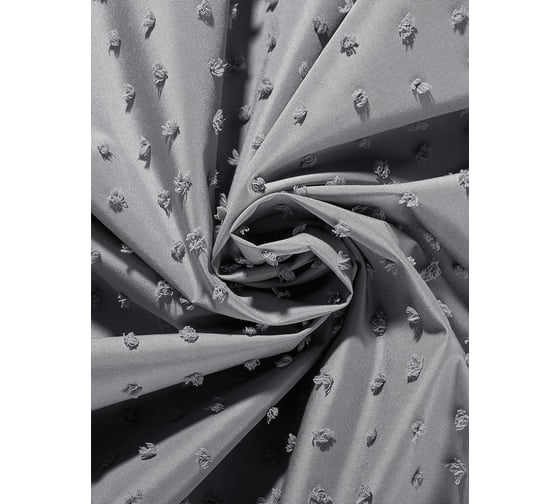 Занавеска (штора) для ванной комнаты Moroshka Magma тканевая 180x200 см., цвет серый 981-301-03