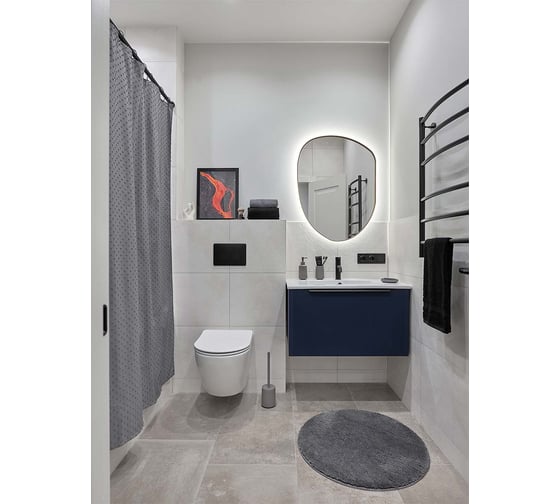 Мыльница Moroshka Magma 12x12x2,3 см, цвет серый 981-311-03