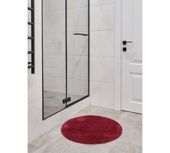 Мягкий коврик для ванной комнаты Moroshka Magma 70x70 см, цвет красный 981-303-02