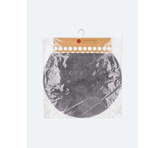 Мягкий коврик  для ванной комнаты Moroshka Magma 70x70 см, цвет серый 981-303-03