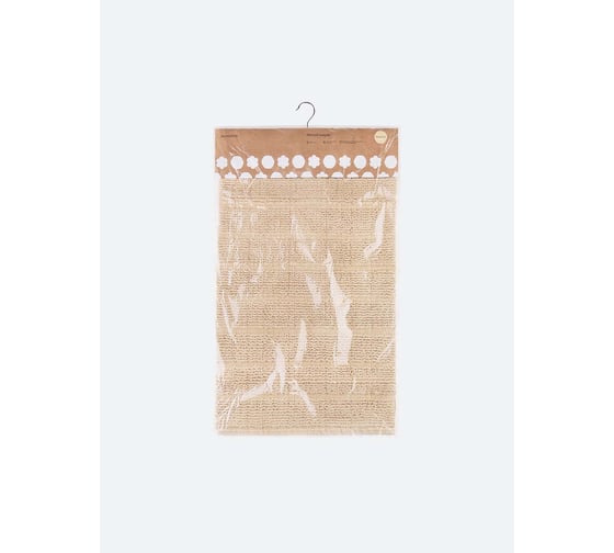 Мягкий коврик для ванной комнаты Moroshka Nebeskvit 50x80 см, цвет бежевый 979-303-01
