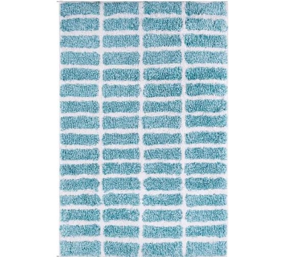 Мягкий коврик для ванной комнаты Moroshka Sukhona 50x80 см, цвет голубой 980-303-02