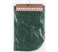 Мягкий коврик для ванной комнаты Moroshka Velvet 60x90 см, цвет зеленый 982-303-01