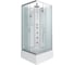 Душевая кабина NIAGARA NG-1108-14BKTG, 900x900x2100-2400 мм, средний поддон 26 см, стекло матовое, 4 места, с полкой 11081424BKTG 1