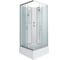 Душевая кабина NIAGARA NG-1108-14BK, 900x900x2000 мм, средний поддон 26 см, стекло матовое, 4 места, с полкой 11081424BK 1