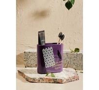 Стакан для зубных щеток Moroshka Kakha 12x6х12,2 см, цвет фиолетовый 951-312-01