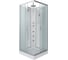 Душевая кабина NIAGARA NG-1101-14BKTG, 900x900x2100-2400 мм, низкий поддон 13 см, стекло матовое, 3 места, с полкой 11011423BKTG 1