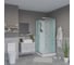 Душевая кабина NIAGARA NG-1101-14BKTG, 900x900x2100-2400 мм, низкий поддон 13 см, стекло матовое, 3 места, с полкой 11011423BKTG 7