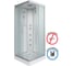 Душевая кабина NIAGARA NG-1101-14G, 900x900x2150 мм, низкий поддон 13 см, стекло матовое, 3 места, с полкой 11011423G 2