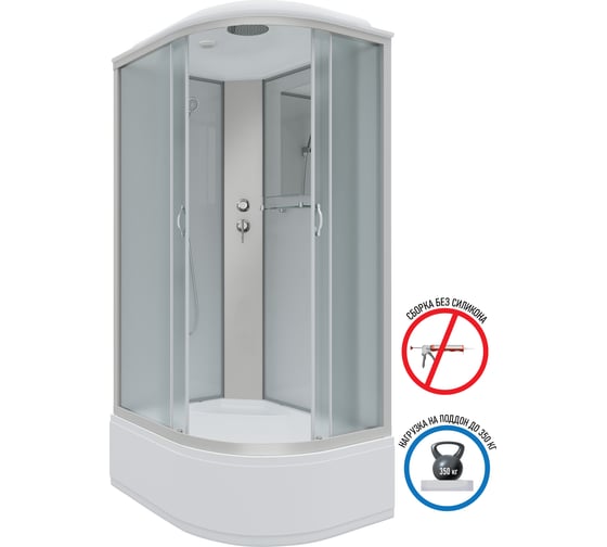 Душевая кабина NIAGARA NG-2310-14L, 1200x800x2150 мм, высокий поддон 40 см, стекло матовое, 4 места 23101424L