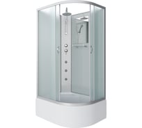 Душевая кабина NIAGARA NG-2310-14LBKTG, 1200x800x2100-2400 мм, высокий поддон 40 см, стекло матовое, 4 места 23101424LBKTG