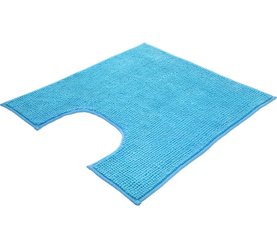 Коврик для ванной VORTEX SPA 60*55, голубой, под унитаз 24267