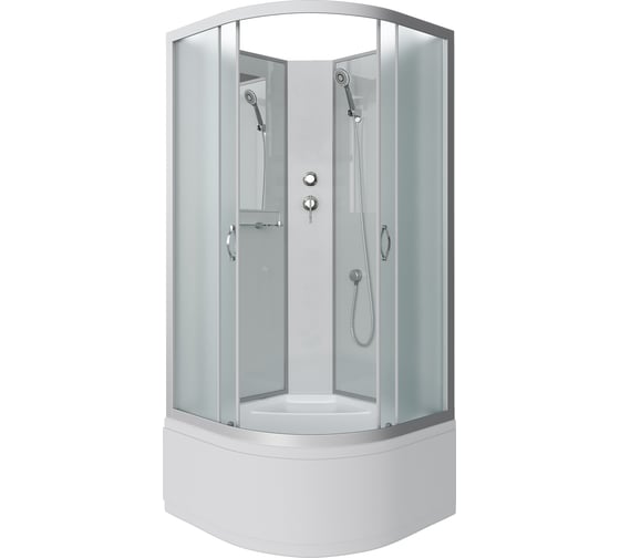 Душевая кабина NIAGARA NG-2308-14BK, 900x900x2000 мм, высокий поддон 40 см, стекло матовое, 4 места 23081424BK