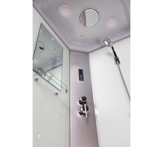 Душевая кабина NIAGARA NG-2309-14P, 1000x1000x2150 мм, высокий поддон 40 см, стекло матовое, 4 места 23091424P