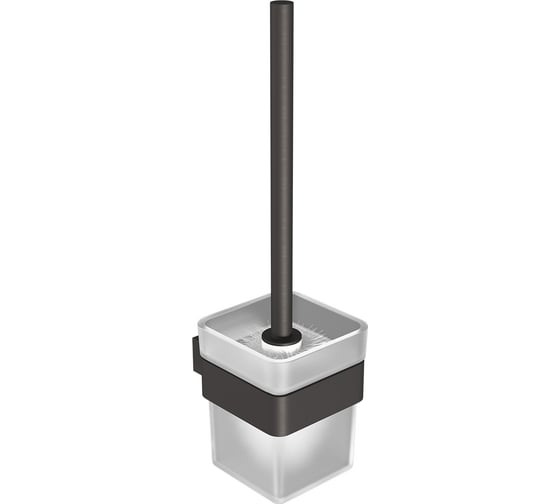 Ершик для унитаза с держателем Lemark SMOOTH LINE графит 9766021 1