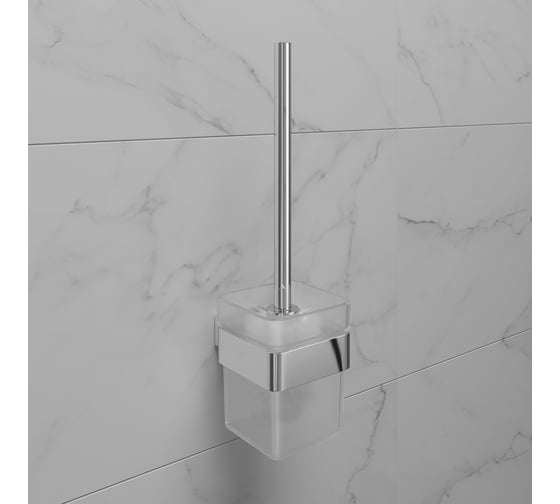 Ершик для унитаза с держателем Lemark SMOOTH LINE хром 9761019