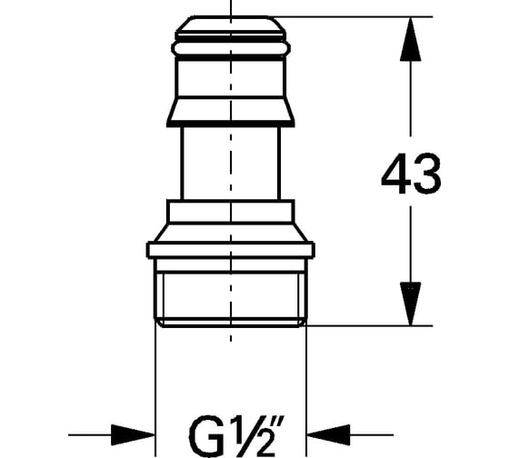 Переходник GROHE Relexa Plus черный 28635XX0