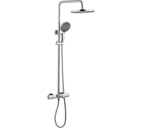Душевая стойка ABBER Thermostat с термостатом и изливом, хром AF8516