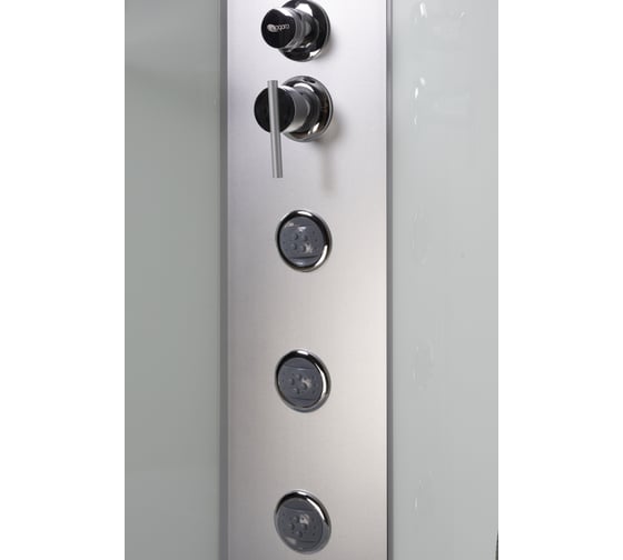 Душевая кабина NIAGARA NG-2307-14BKG, 800x800x2000 мм, высокий поддон 40 см, стекло матовое, 4 места 23071424BKG