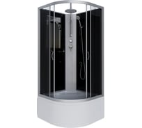 Душевая кабина NIAGARA NG-2507-14BKT, 800x800x2100-2400 мм, высокий поддон 40 см, стекло тонированное, 4 места 25071434BKT