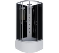 Душевая кабина NIAGARA NG-2507-14BKTG, 800x800x2100-2400 мм, высокий поддон 40 см, стекло тонированное, 4 места 25071434BKTG