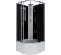 Душевая кабина NIAGARA NG-2508-14BKT, 900x900x2100-2400 мм, высокий поддон 40 см, стекло тонированное, 4 места 25081434BKT
