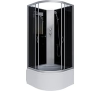 Душевая кабина NIAGARA NG-2509-14BK, 1000x1000x2000 мм, высокий поддон 40 см, стекло тонированное, 4 места 25091434BK