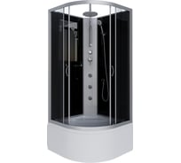Душевая кабина NIAGARA NG-2509-14BKTG, 1000x1000x2100-2400 мм, высокий поддон 40 см, стекло тонированное, 4 места 25091434BKTG
