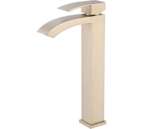 Смеситель для накладной раковины ABBER Wasserfall золото матовое AF8611G