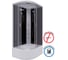 Душевая кабина NIAGARA NG-2510-14RG, 1200x800x2150 мм, высокий поддон 40 см, стекло тонированное, 4 места 25101434RG 2