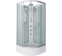 Душевая кабина NIAGARA NG-3302-14BKTG, 1000x1000x2100-2400 мм, средний поддон 26 см, стекло матовое, 4 места 33021424BKTG