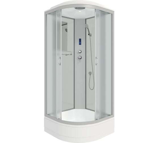 Душевая кабина NIAGARA NG-3302-14P 1000x1000x2150 мм, средний поддон 26 см, стекло МАТОВОЕ 4 места 33021424P 1