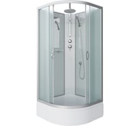 Душевая кабина NIAGARA NG-3302-14BKT, 1000x1000x2100-2400 мм, средний поддон 26 см, стекло матовое, 4 места 33021424BKT