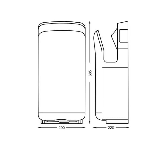 Сушилка для рук CONNEX HD-1200 JET WHITE 456179