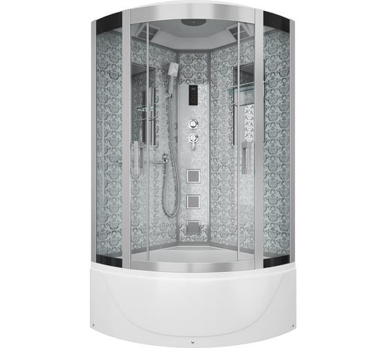Душевая кабина NIAGARA NG-, 900x900x2150 мм, высокий поддон, стенки белые, 4 места 7790W