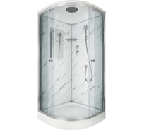Душевая кабина NIAGARA NG-, 900x900x2100 мм, низкий поддон 15 см, стенки мрамор, 3 места 7701M