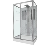 Душевая кабина NIAGARA NG-, 900x1200x2100 мм, низкий поддон, стенки белые, без крыши, 5 мест 7711WBK