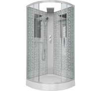Душевая кабина NIAGARA NG-, 900x900x2100 мм, низкий поддон, стенки белые, без крыши, 4 места 7715WBK
