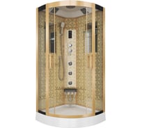 Душевая кабина NIAGARA NG-, 900x900x2150 мм, низкий поддон, стенки золото, 4 места 7715G