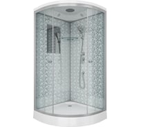 Душевая кабина NIAGARA NG-, 900x900x2100 мм, низкий поддон 15 см, стенки белые, 3 места 7701W