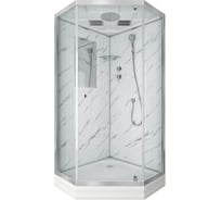 Душевая кабина NIAGARA NG-, 900x910x2120 мм, низкий поддон 15 см, стенки мрамор, 3 места 7701DM