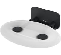 Универсальное сиденье для душа RAVAK OVO-P II CLEAR/BLACK B8F0000056