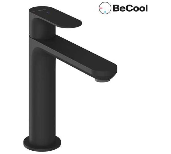 Смеситель для умывальника RAVAK BeCool EL 012.21BLM 170 мм, без донного клапана, черный матовый X070411 1